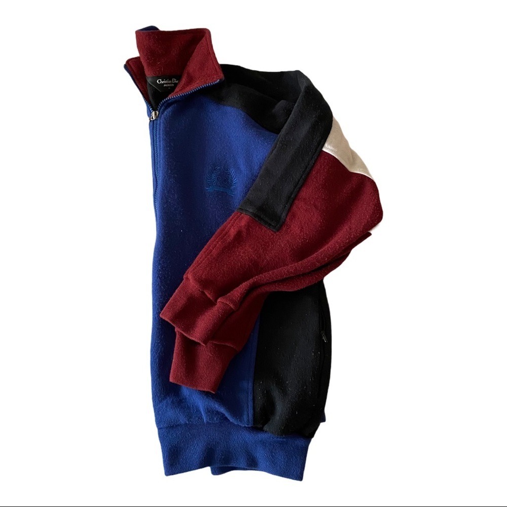 CHRISTIAN DIOR Vintage half zip embroidered colo - Picture 5 of 6